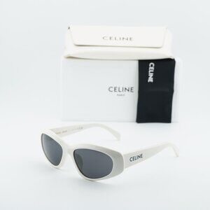 Celine CL40279U 25A Cat Eye Sunglasses - Beige/Grey